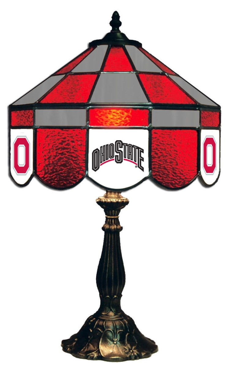 Wave 7 OSU-140EXTLN Ohio State 14 in. Executive Table Lamp - Red & Gray