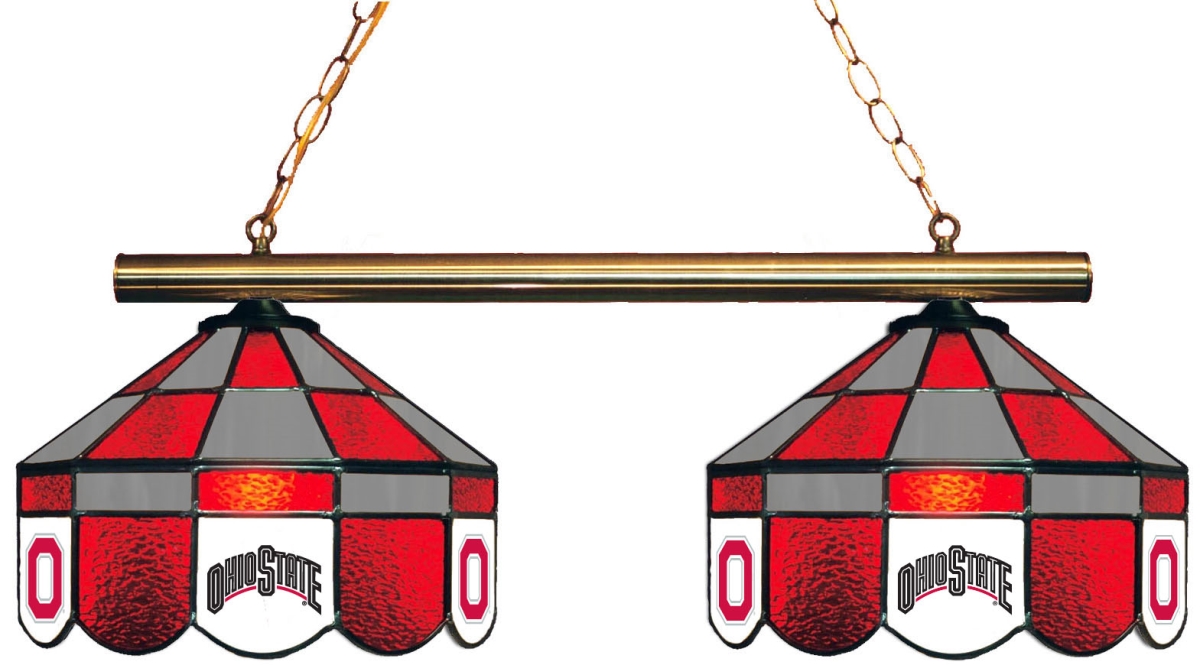 Wave 7 OSU-280EXGLN Ohio State 2-Light Executive Game Table Light - Red & Gray