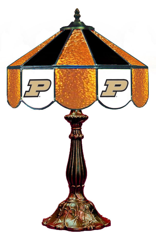 Wave 7 PUR-140TL Purdue 14 in. Table Lamp - Gold & Black