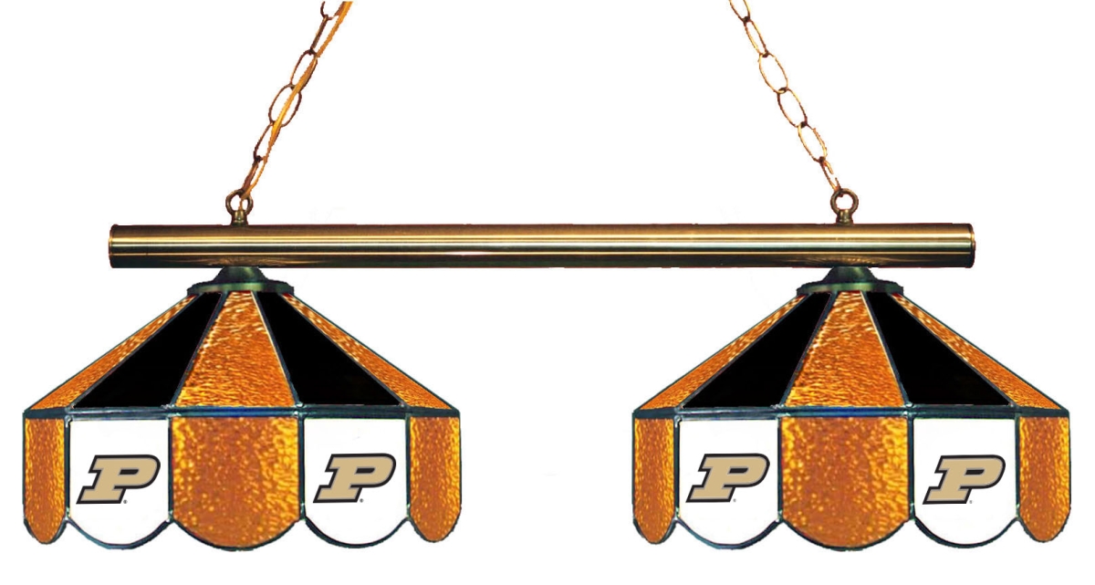 Wave 7 PUR-280GL Purdue 2-Light Game Table Light - Gold & Black