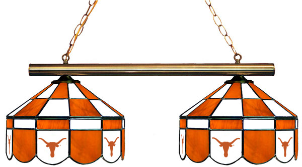 Wave 7 UTX-280EXGLN Texas 2-Light Executive Game Table Light - Burnt Orange & White