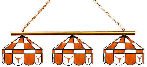 Wave 7 UTX-380EXGLN Texas 3-Light Executive Game Table Light - Burnt Orange & White