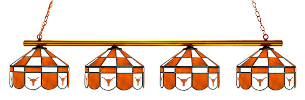 Wave 7 UTX-480EXGLN Texas 4-Light Executive Game Table Light - Burnt Orange & White