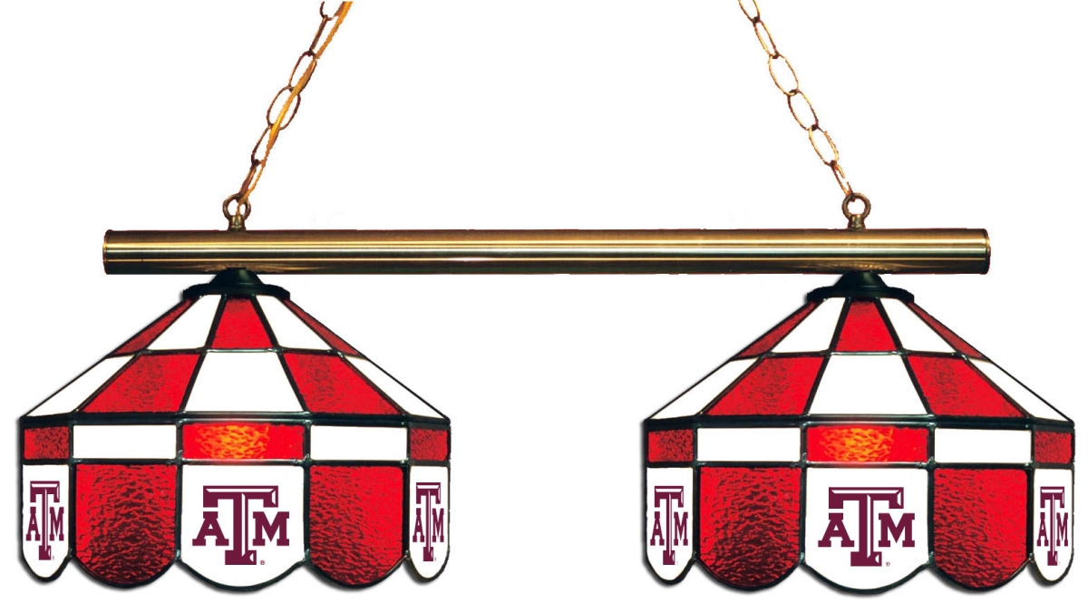 Wave 7 TAM-280EXGLN Texas A&M 2-Light Executive Game Table Light - Dark Red & White