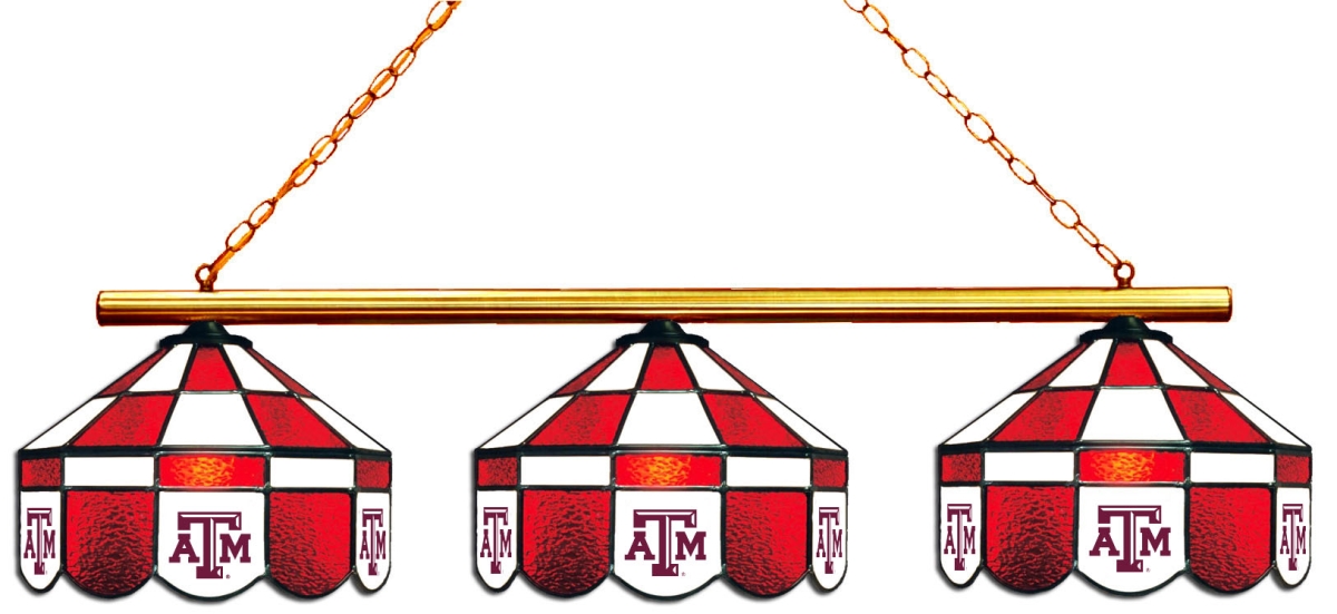 Wave 7 TAM-380EXGLN Texas A&M 3-Light Executive Game Table Light - Dark Red & White