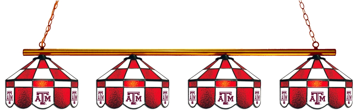 Wave 7 TAM-480EXGLN Texas A&M 4-Light Executive Game Table Light - Dark Red & White