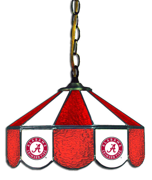 Wave 7 ALA-140SWN Alabama 14 in. Swag Hanging Lamp - Red & White