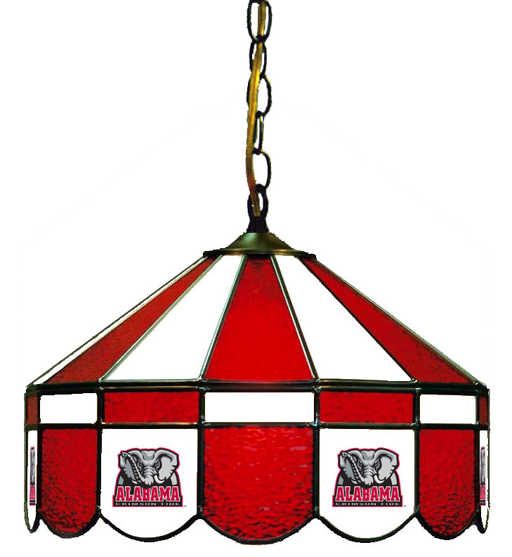Wave 7 ALA-160SW Alabama 16 in. Swag Hanging Lamp - Red & White