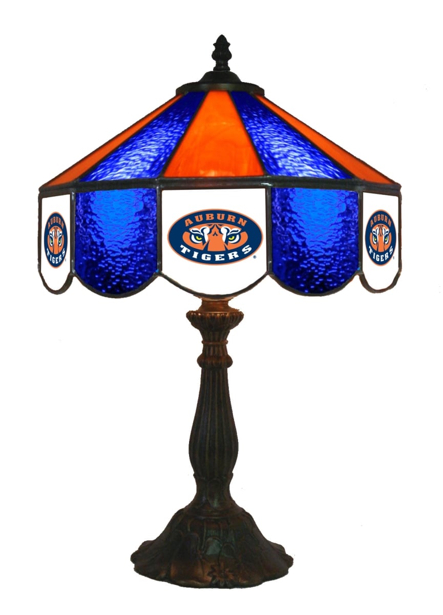 Wave 7 AUB-140TL2 Auburn 14 in. Table Lamp - Blue & Orange