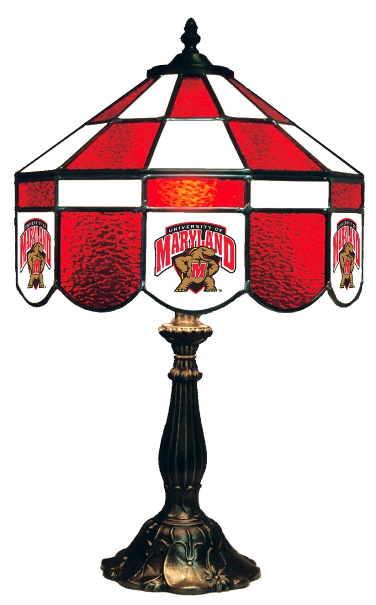 Wave 7 UMD-140EXTL Maryland 14 in. Executive Table Lamp - Red & Black