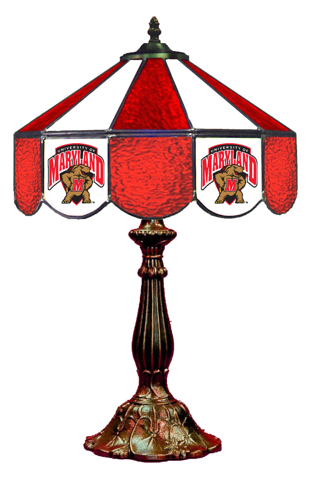 Wave 7 UMD-140TL Maryland 14 in. Table Lamp - Red & Black