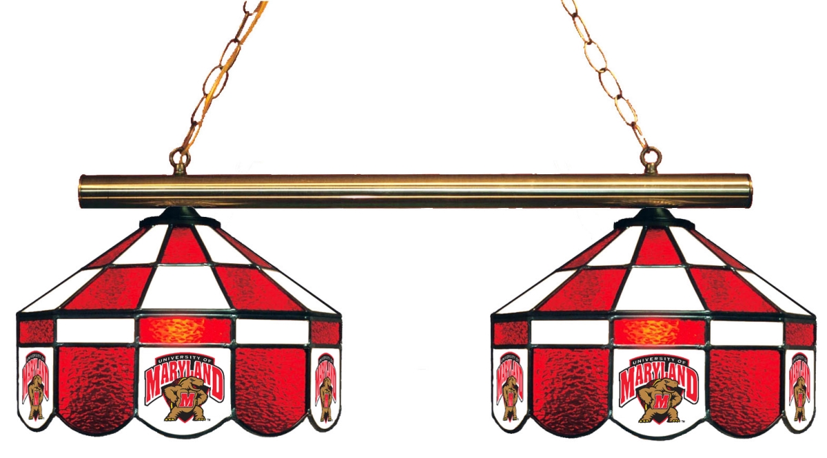Wave 7 UMD-280EXGL Maryland 2-Light Executive Game Table Light - Red & Black