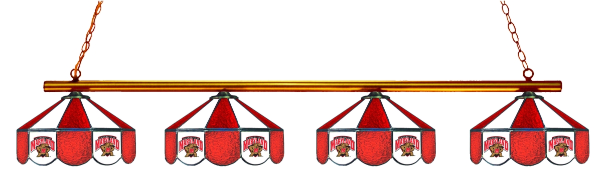 Wave 7 UMD-480GL Maryland 4-Light Game Table Light - Red & Black