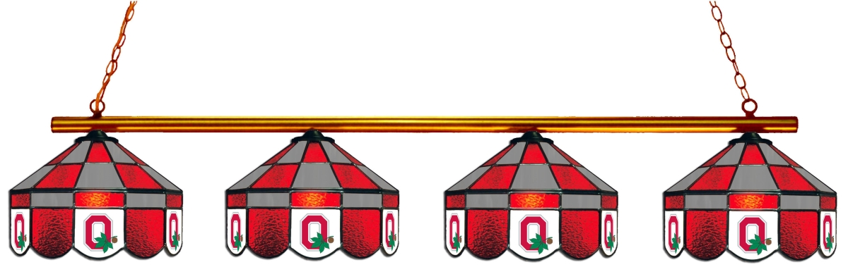 Wave 7 OSU-480EXGL Ohio State 4-Light Executive Game Table Light - Red & Gray