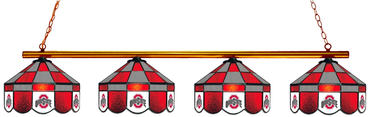 Wave 7 OSU-480EXGLa Ohio State 4-Light Executive Game Table Light - Red & Gray