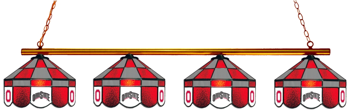 Wave 7 OSU-480EXGLN Ohio State 4-Light Executive Game Table Light - Red & Gray