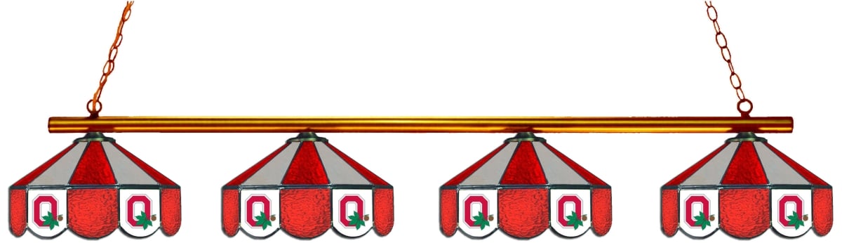 Wave 7 OSU-480GL Ohio State 4-Light Game Table Light - Red & Gray