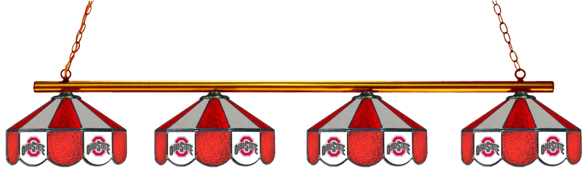 Wave 7 OSU-480GLa Ohio State 4-Light Game Table Light - Red & Gray