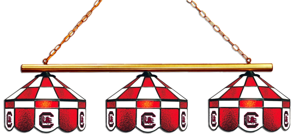Wave 7 USC-380EXGL South Carolina 3-Light Executive Game Table Light - Red & White