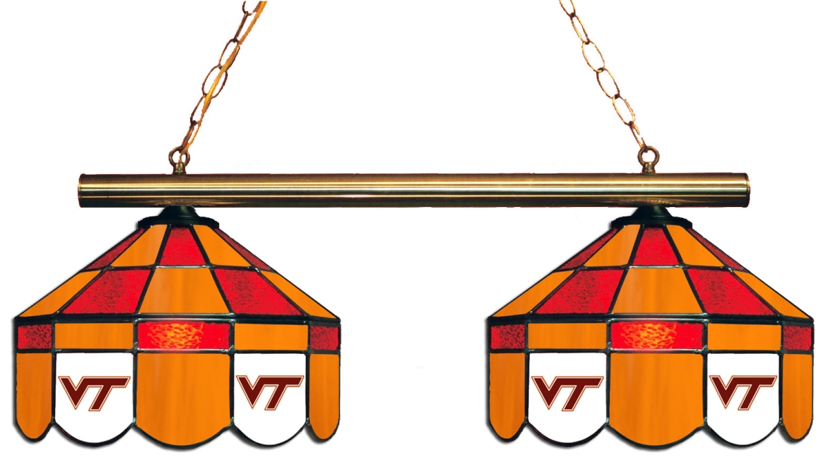 Wave 7 VAT-280EXGL Virginia Tech 2-Light Executive Game Table Light - Dark Red & Orange