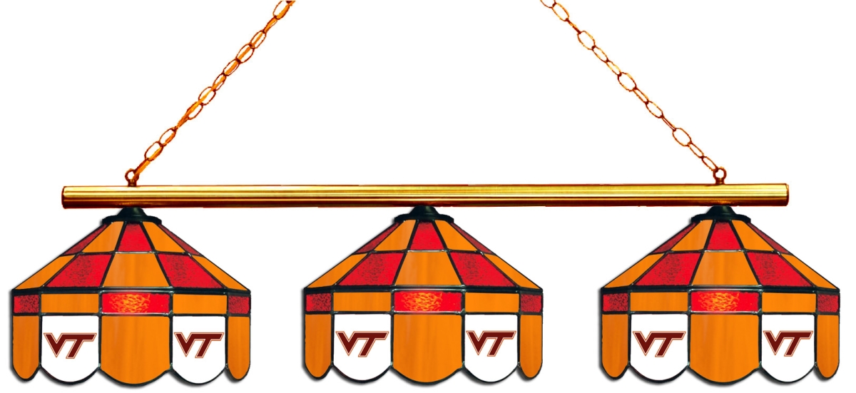 Wave 7 VAT-380EXGL Virginia Tech 3-Light Executive Game Table Light - Dark Red & Orange