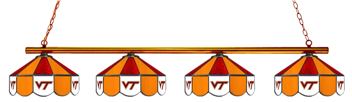 Wave 7 VAT-480GL Virginia Tech 4-Light Game Table Light - Dark Red & Orange
