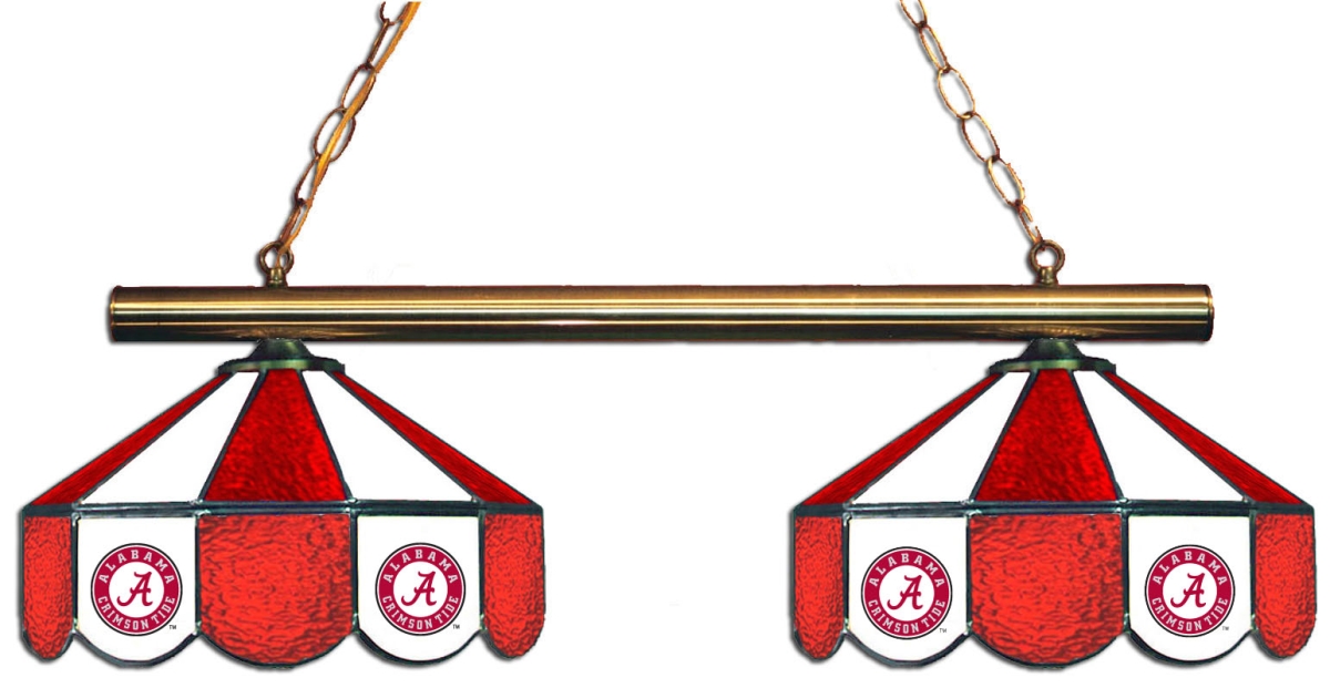 Wave 7 ALA-280GLN Alabama 2-Light Game Table Light - Red & White