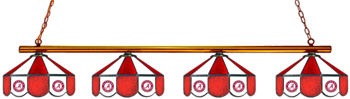 Wave 7 ALA-480GLN Alabama 4-Light Game Table Light - Red & White