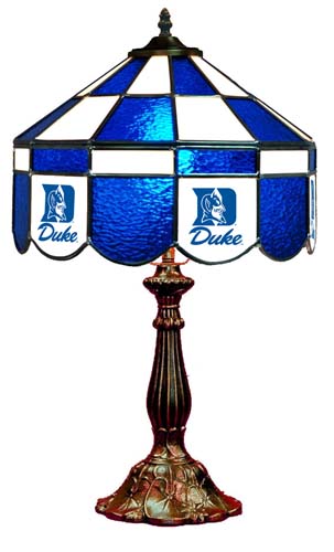 Wave 7 DUK-140EXTL Duke 14 in. Executive Table Lamp - Blue & White