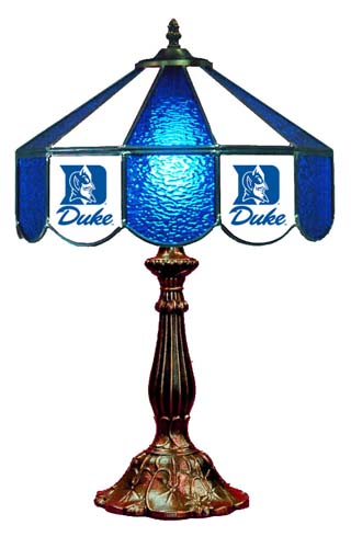 Wave 7 DUK-140TL Duke 14 in. Table Lamp - Blue & White