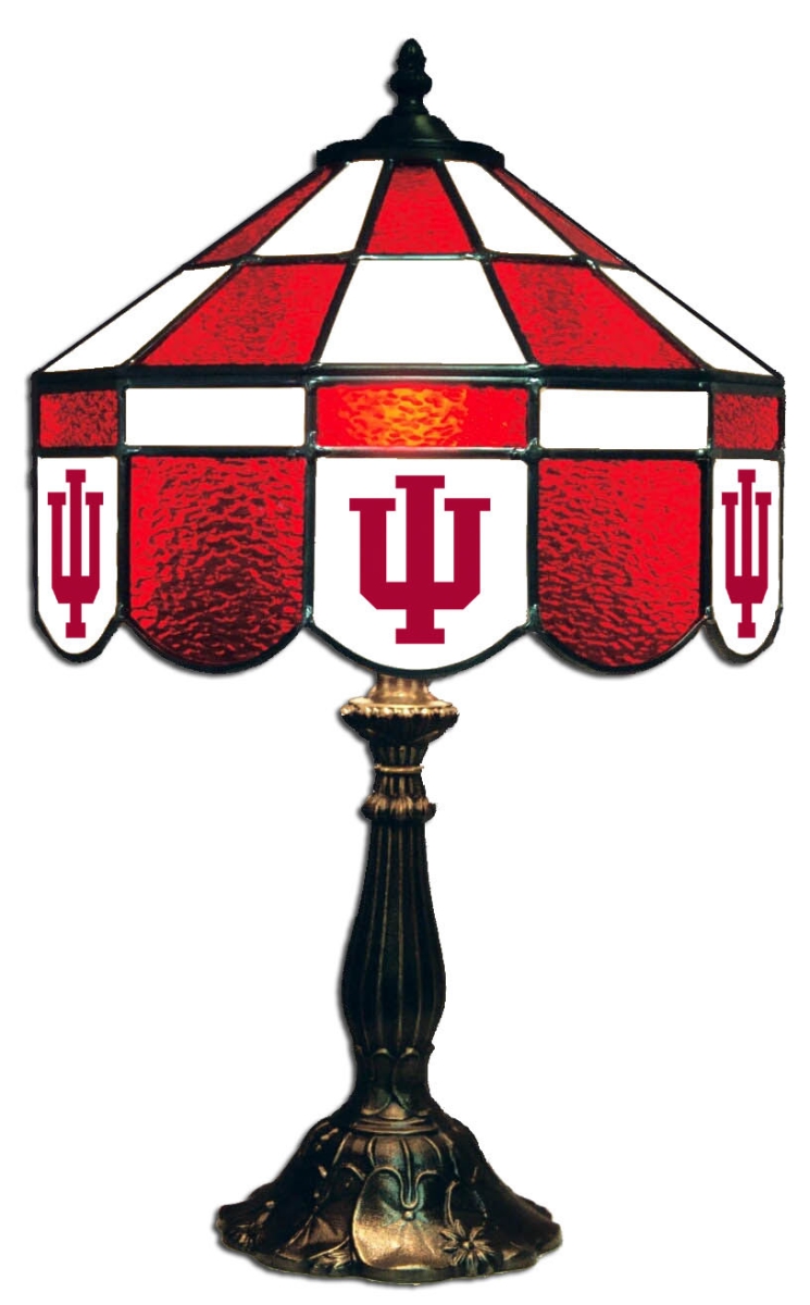 Wave 7 IND-140EXTLN Indiana 14 in. Executive Table Lamp - Red & White