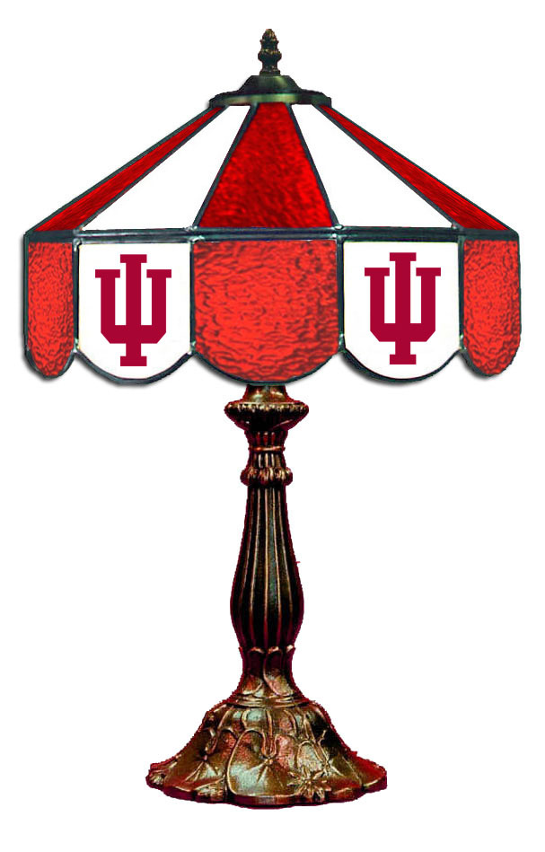 Wave 7 IND-140TLN Indiana 14 in. Table Lamp - Red & White