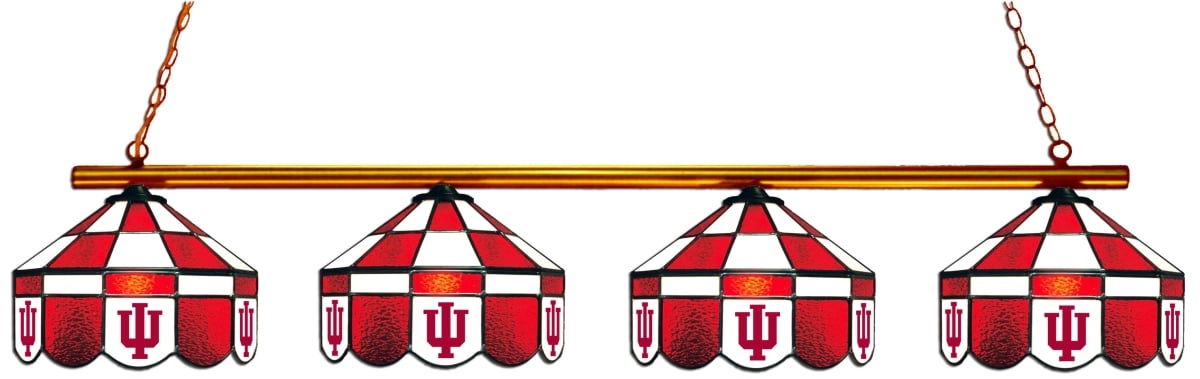 Wave 7 IND-480EXGLN Indiana 4-Light Executive Game Table Light - Red & White