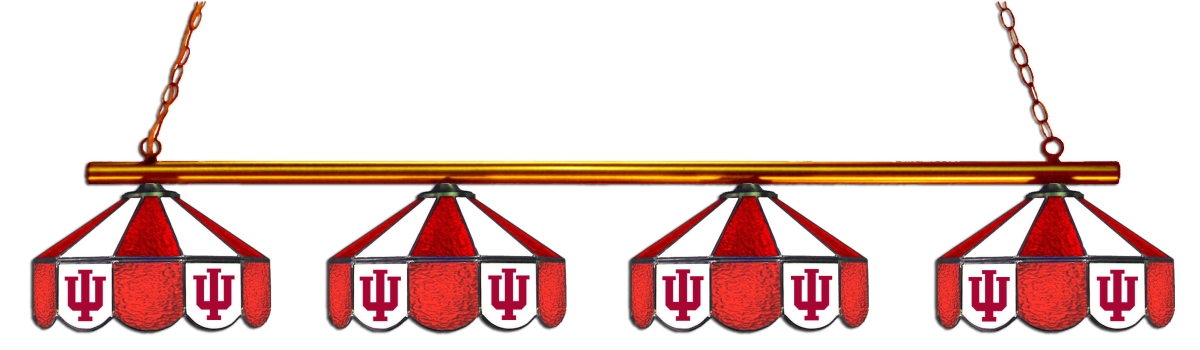 Wave 7 IND-480GLN Indiana 4-Light Game Table Light - Red & White