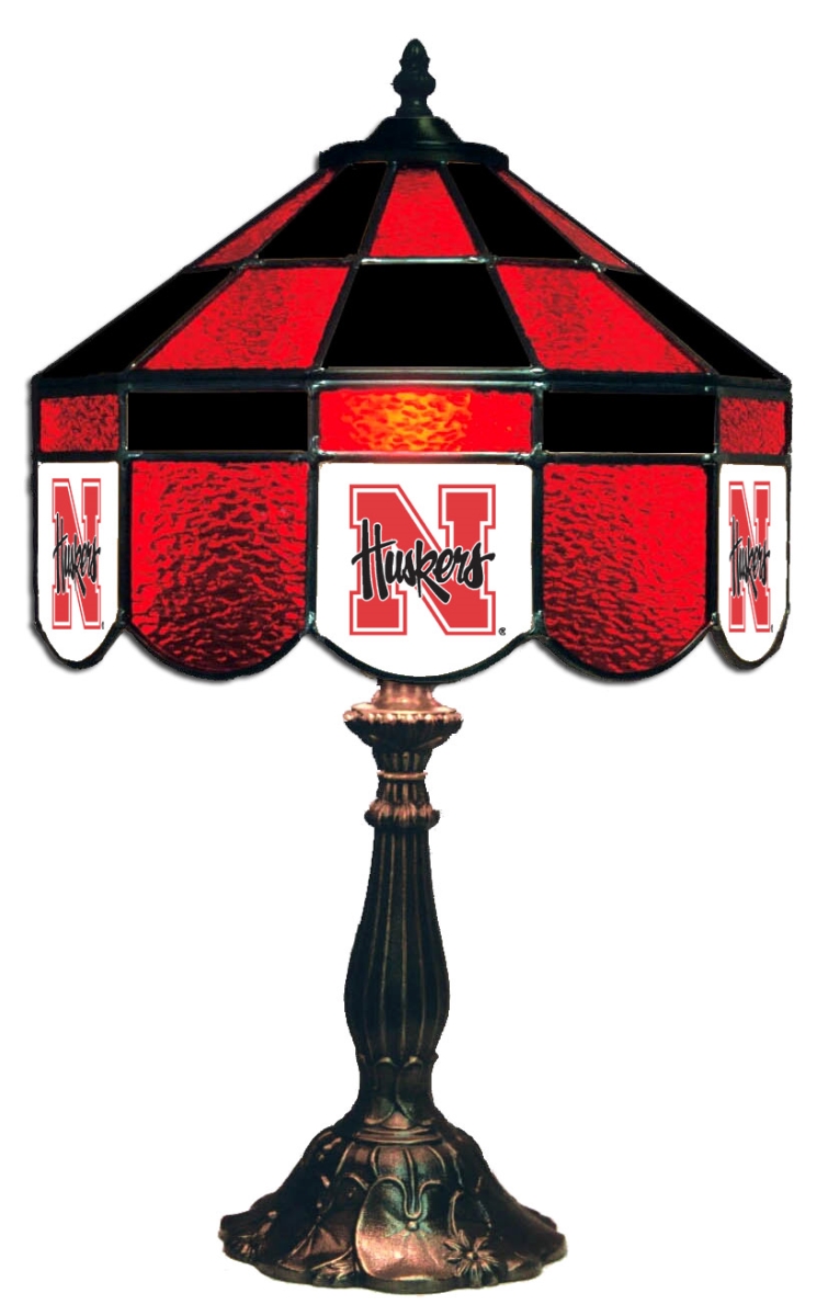 Wave 7 NEB-140EXTL Nebraska 14 in. Executive Table Lamp - Red & Black