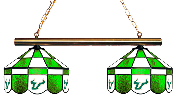 Wave 7 USF-280EXGL South Florida 2-Light Executive Game Table Light - Green & White