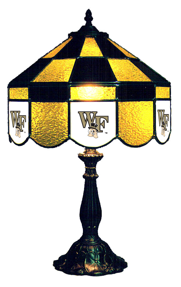 Wave 7 WFU-140EXTLN Wake Forest 14 in. Executive Table Lamp - Gold & Black
