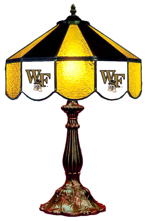 Wave 7 WFU-140TLN Wake Forest 14 in. Table Lamp - Gold & Black