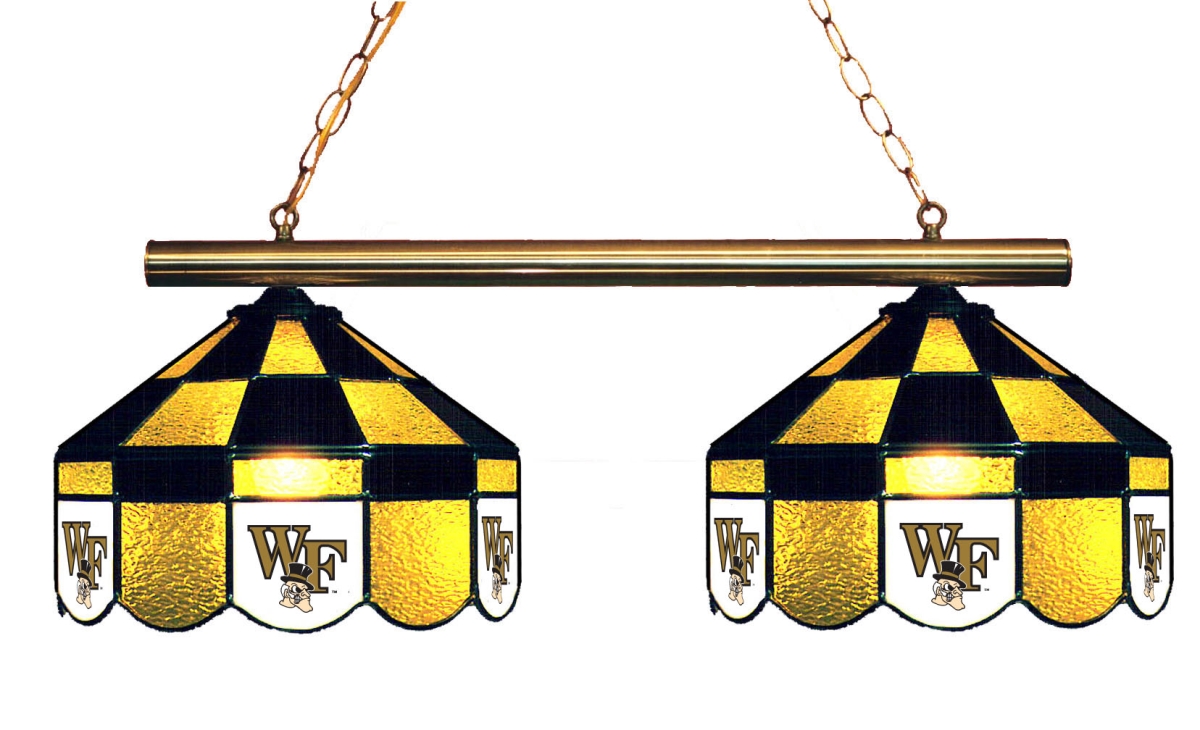 Wave 7 WFU-280EXGLN Wake Forest 2-Light Executive Game Table Light - Gold & Black