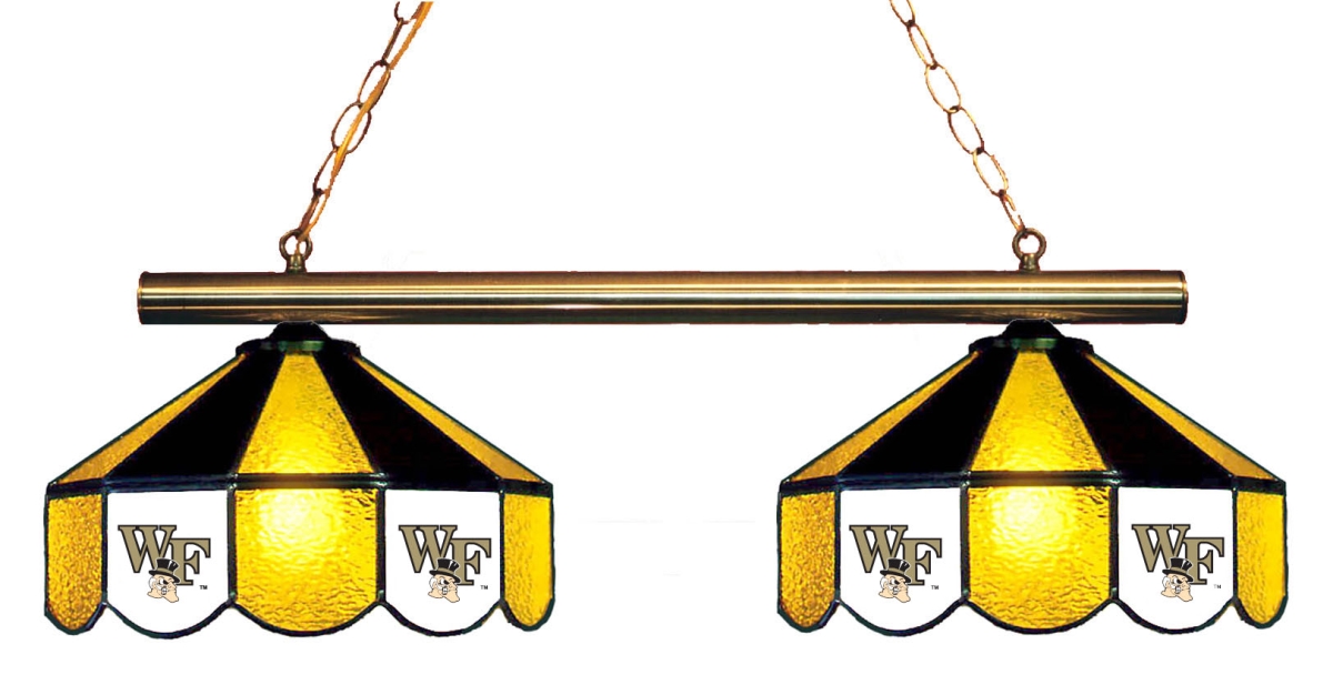 Wave 7 WFU-280GLN Wake Forest 2-Light Game Table Light - Gold & Black