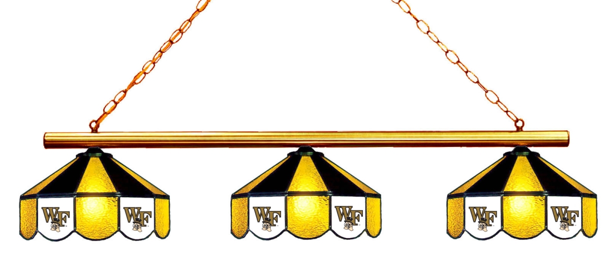 Wave 7 WFU-380GLN Wake Forest 3-Light Game Table Light - Gold & Black