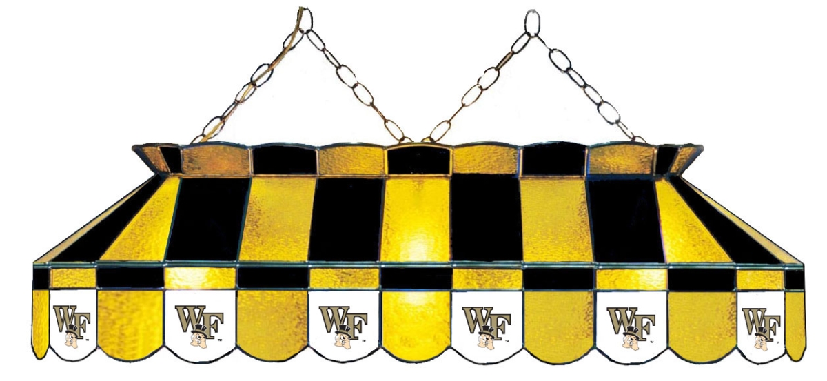 Wave 7 WFU-4112PTN Wake Forest 40 in. Full-Size Pool Table Lamp - Gold & Black