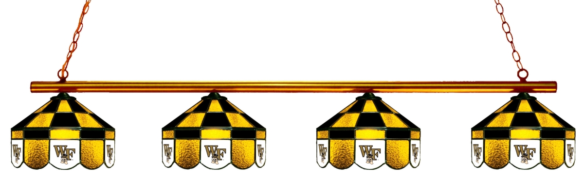 Wave 7 WFU-480EXGLN Wake Forest 4-Light Executive Game Table Light - Gold & Black