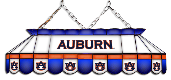 Wave 7 AUB-MVP1 Auburn MVP 40 in. Pool Table Lamp - Blue, Orange & White