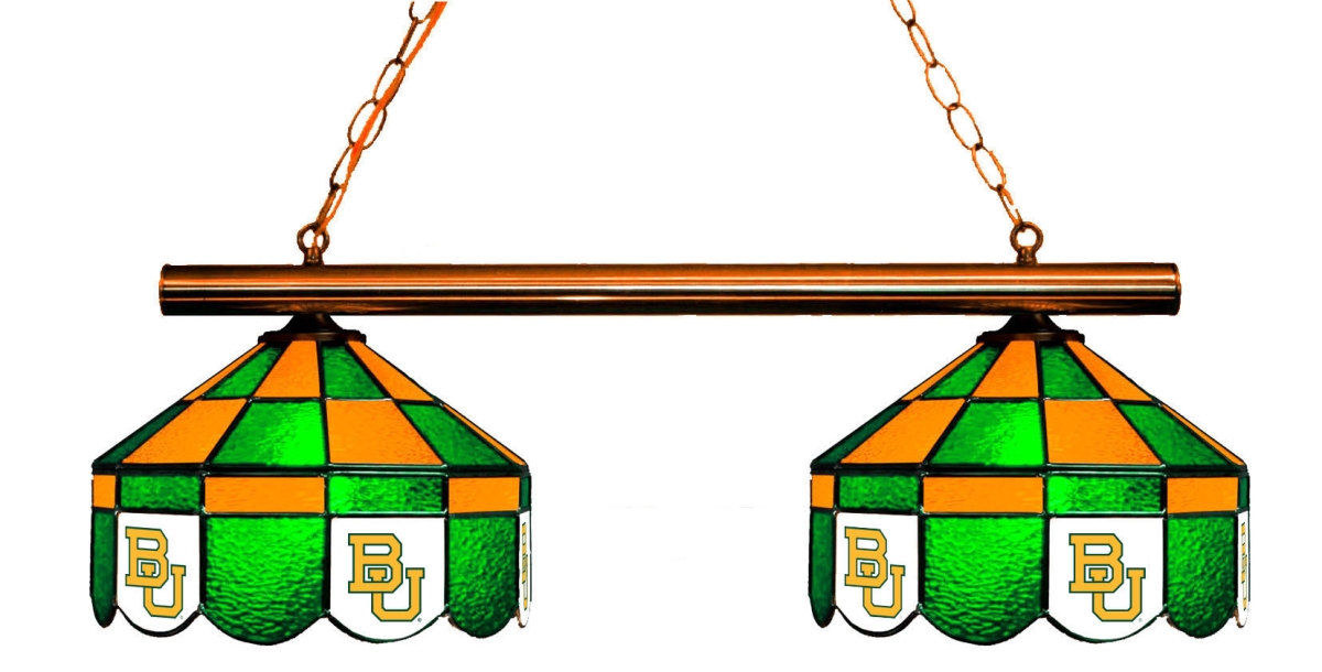 Wave 7 BAY-280EXGL Baylor 2-Light Executive Game Table Light - Green & Gold