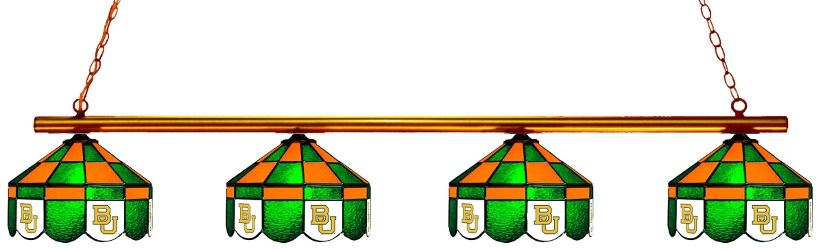 Wave 7 BAY-480EXGL Baylor 4-Light Executive Game Table Light - Green & Gold