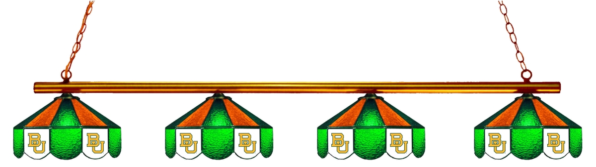 Wave 7 BAY-480GL Baylor 4-Light Game Table Light - Green & Gold