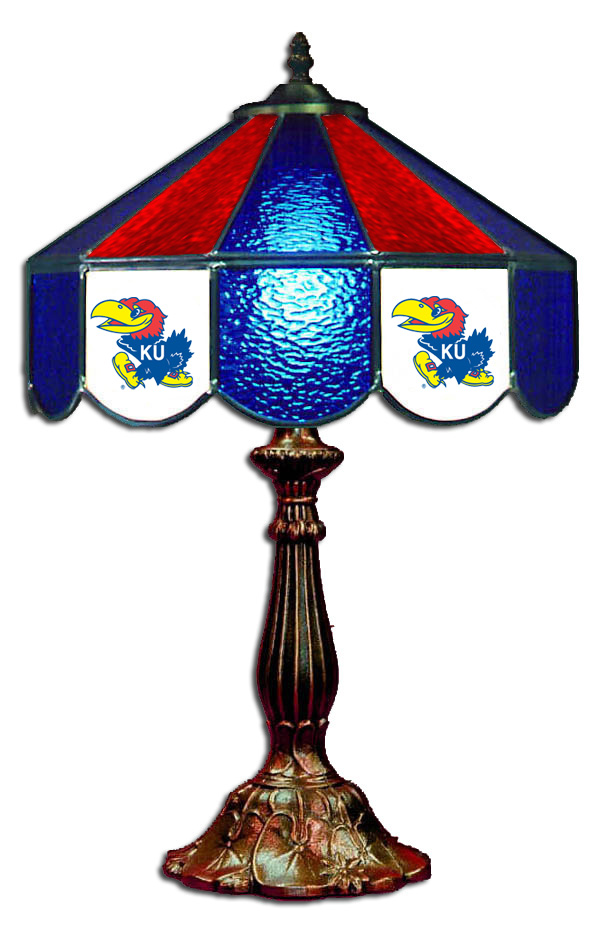 Wave 7 KAN-140TL Kansas 14 in. Table Lamp - Blue & Red