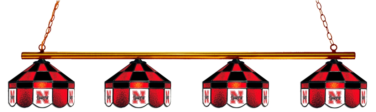 Wave 7 NEB-480EXGL Nebraska 4-Light Executive Game Table Light - Red & Black