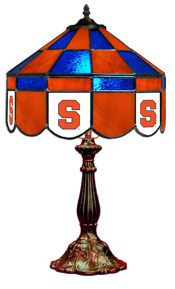 Wave 7 SYR-140EXTL Syracuse 14 in. Executive Table Lamp - Orange & Blue